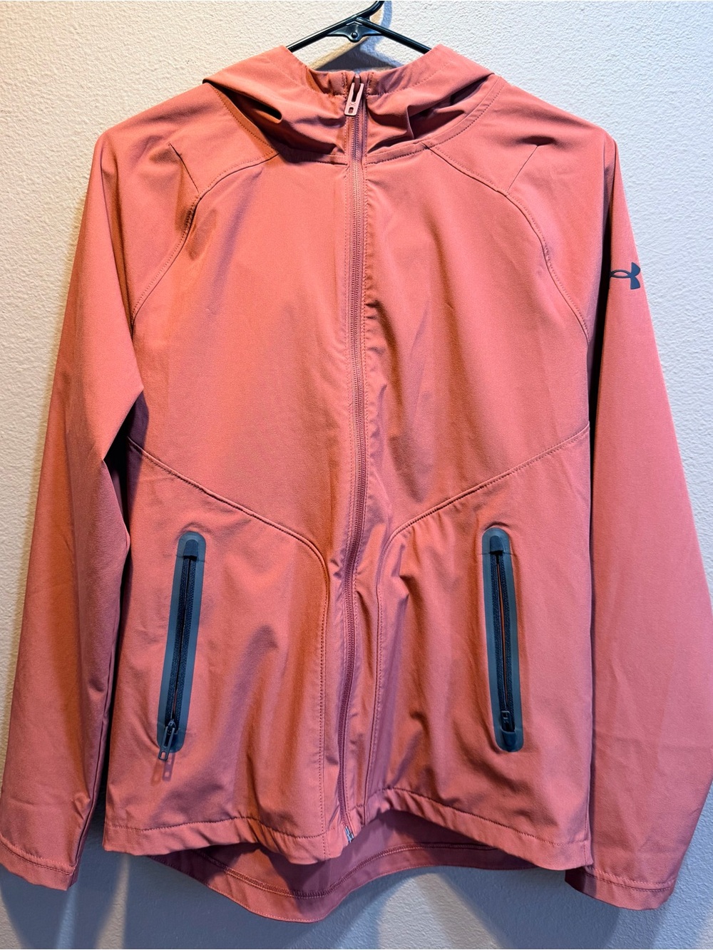 Under Armour Women's Dusty Rose Hooded Zip Utility Jacket